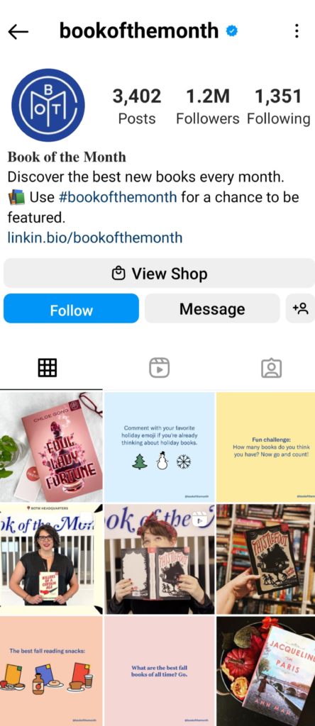 Instagram bio idea 6: Chọn ảnh Profile liên quan đến thương hiệu