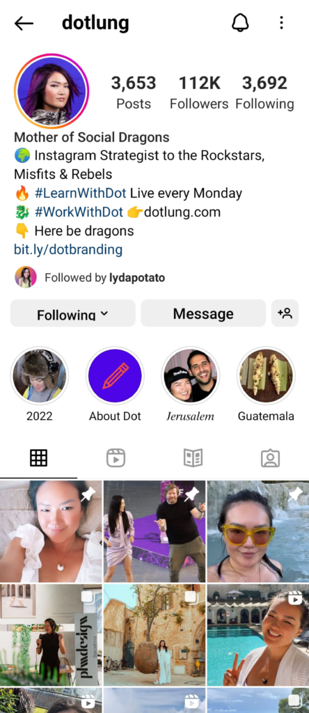 Instagram bio idea 6: Chọn ảnh Profile liên quan đến thương hiệu